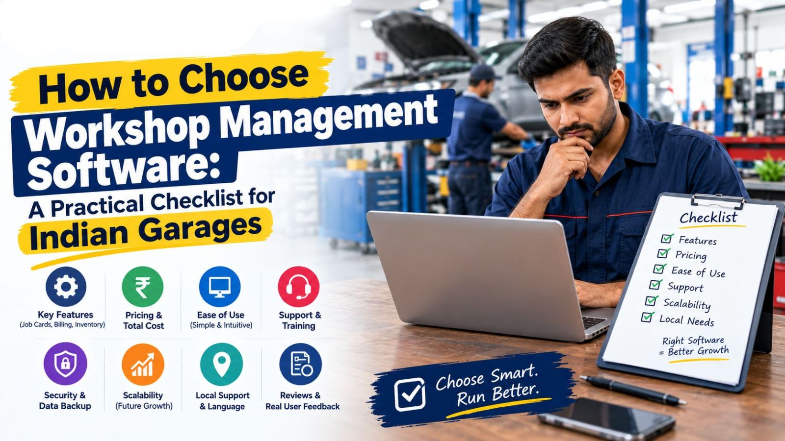 How to Choose Workshop Management Software: A Practical Checklist for Indian Garages