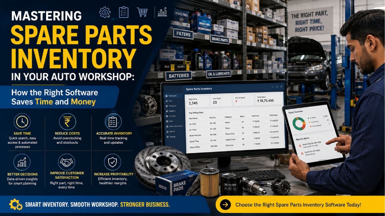 Mastering Spare Parts Inventory in Your Auto Workshop: How the Right Software Saves Time and Money