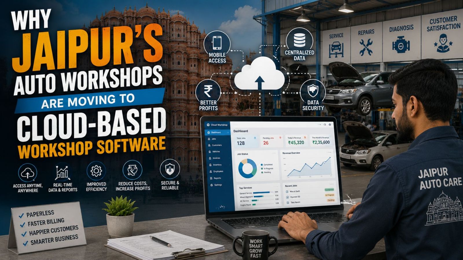Why Jaipur's Auto Workshops Are Moving to Cloud-Based Workshop Software