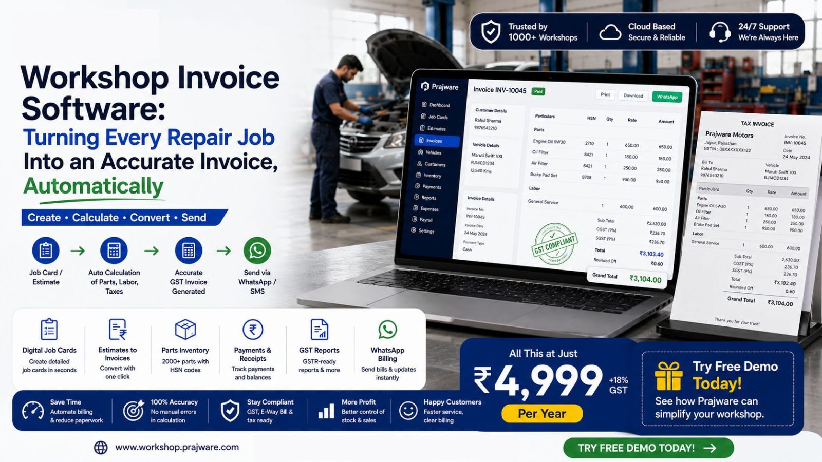 Workshop Invoice Software: Turning Every Repair Job Into an Accurate Invoice, Automatically